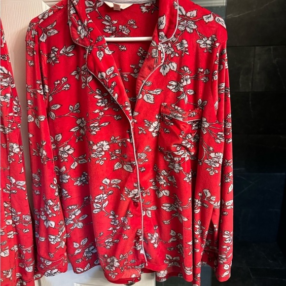 Valentine Day PJ set velvet size large - Picture 5 of 7